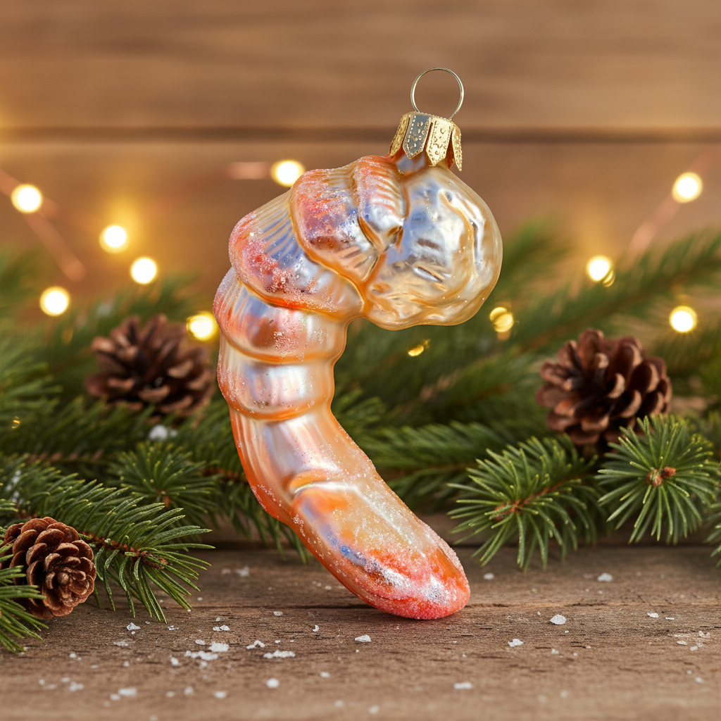 Weihnachtskugel Garnele
