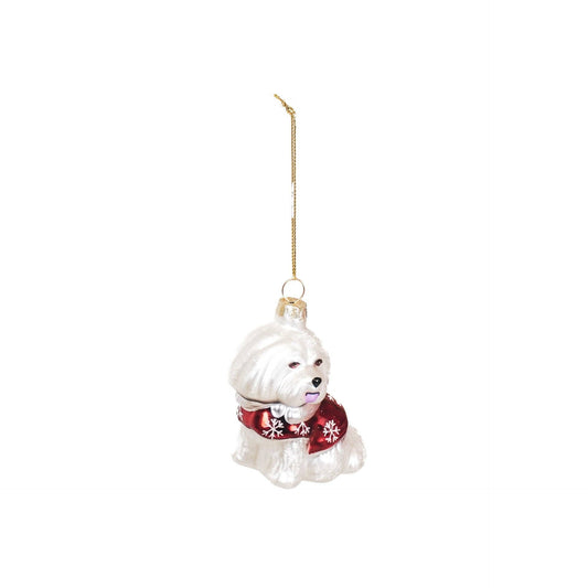 Weihnachtskugel Bichon