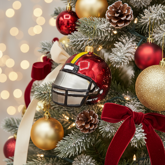 American Footballhelm Weihnachtsbaumkugel