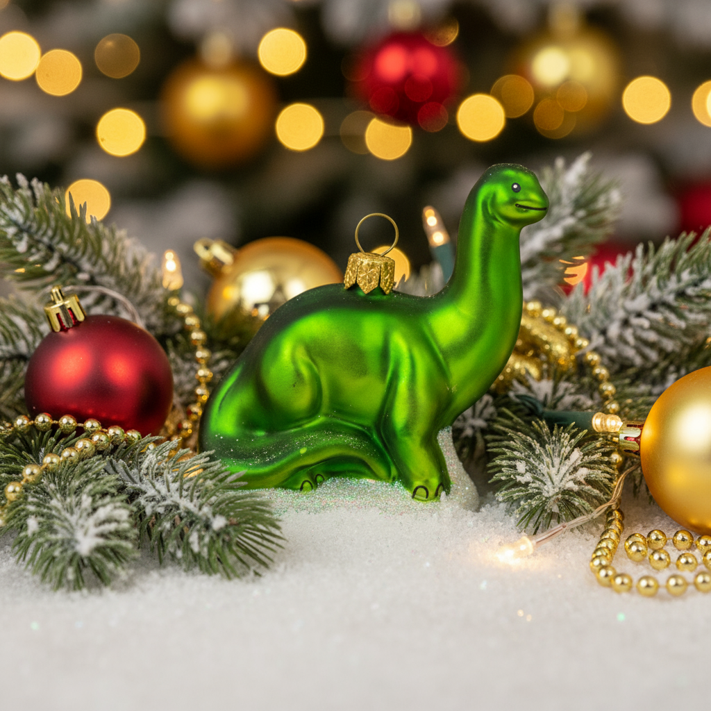 Brontosaurus Christmas Bauble