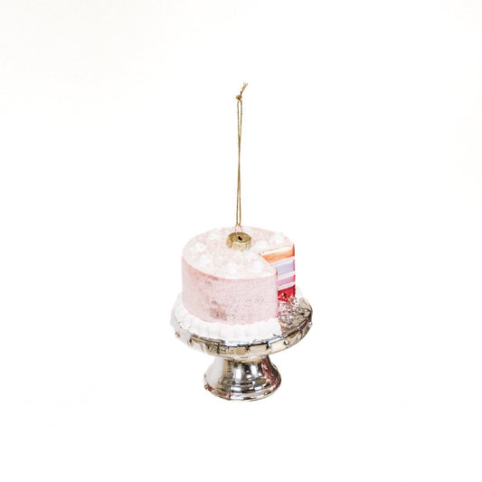 Pink Cake Christmas Bauble