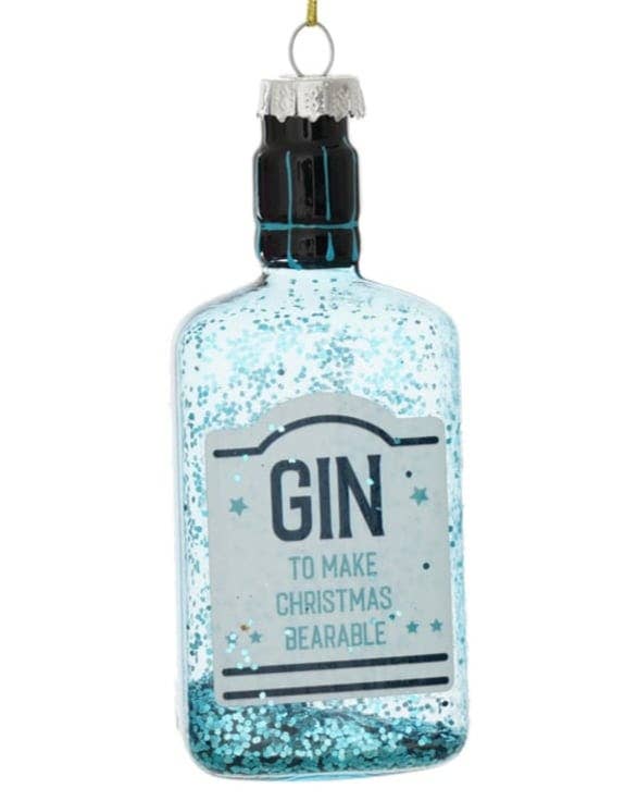 Gin-Flaschen-Hängedekoration