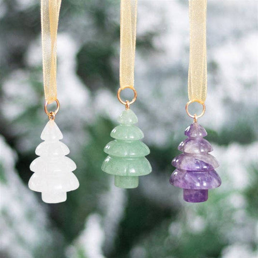 Set of 3 Crystal Christmas Tree Ornaments
