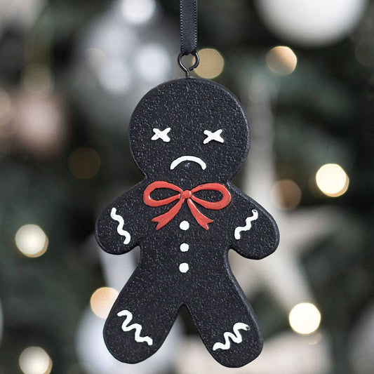 Scary Gingerbread Goth Christmas Ornament