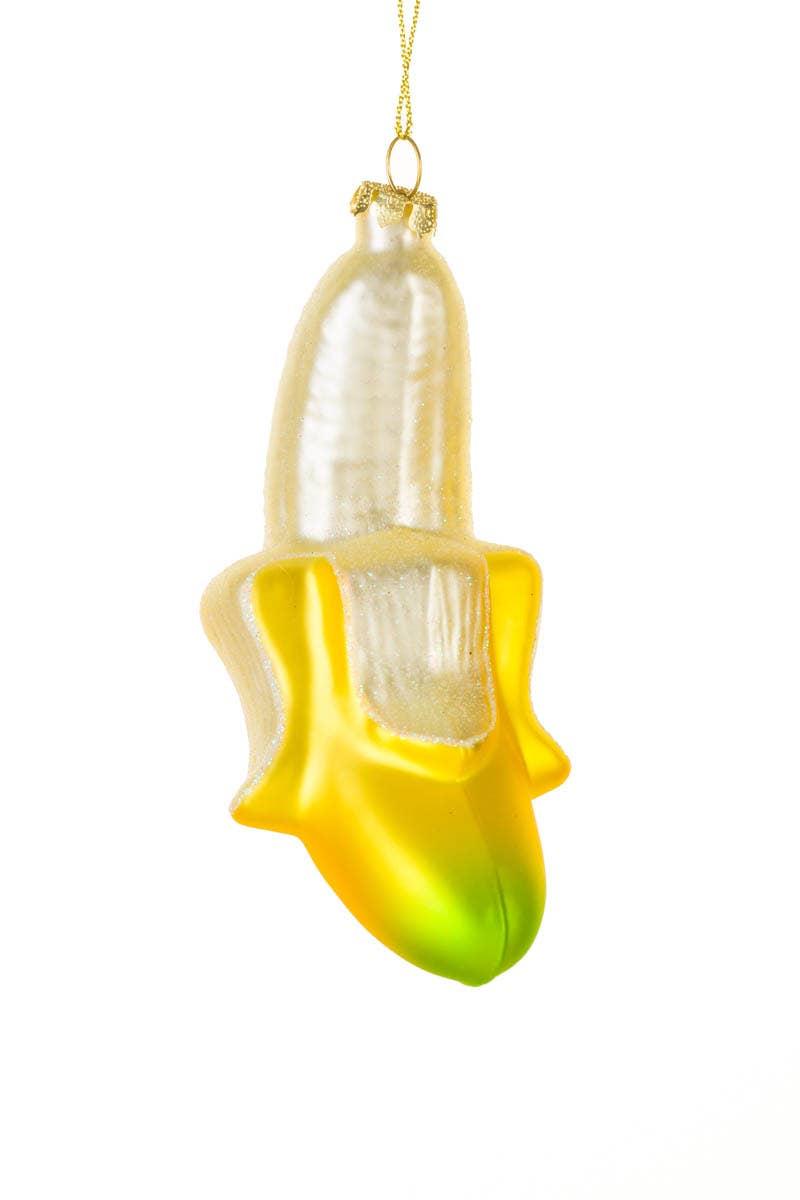 Boule de noël banane pelée