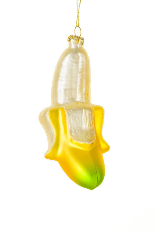 Weihnachtskugel geschälte Banane