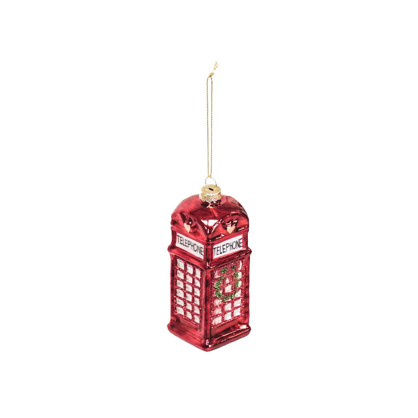 Boule de Noël Cabine Téléphonique Anglaise