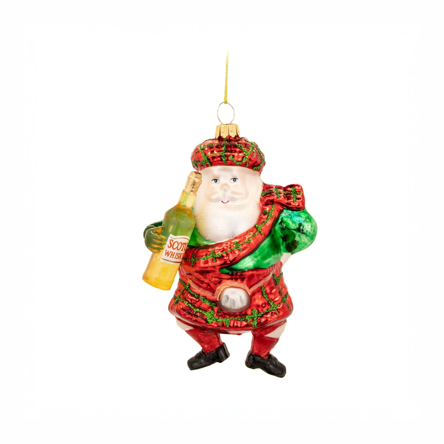 Scottish Santa Christmas Bauble