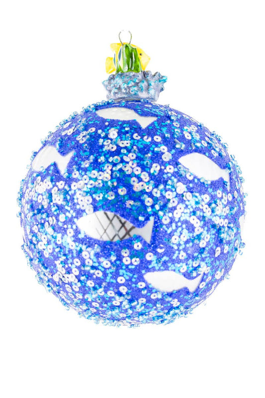 Schmetterlingsfisch Glitzer-Weihnachtskugel