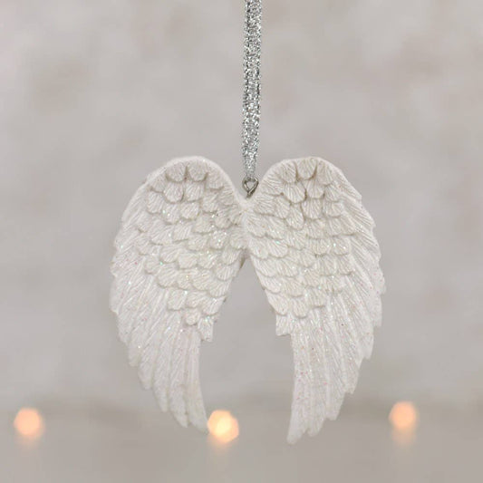 Sequined Angel Wings Hanging Decoration