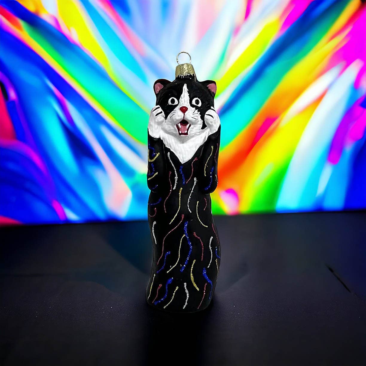 Boule de Noël Chat "Le Cri"