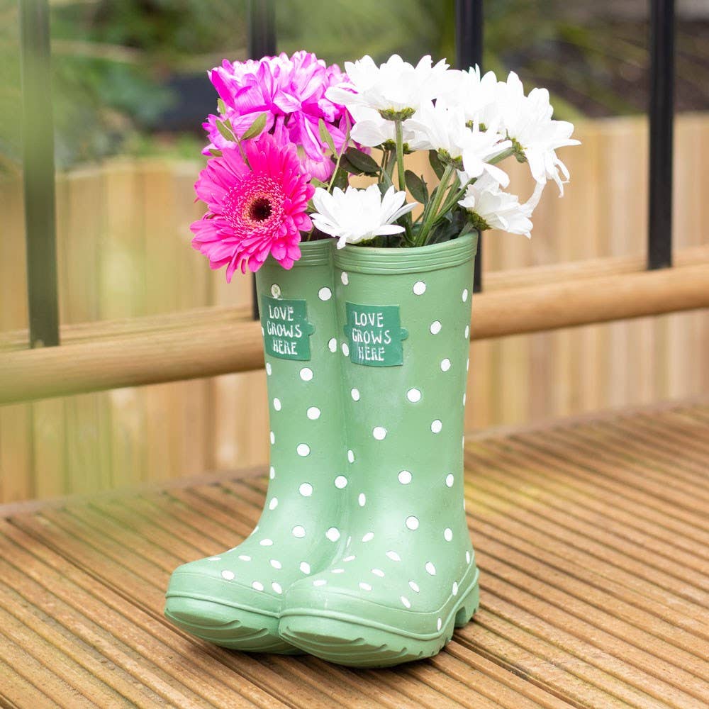 Pot de fleurs Welly vert clair