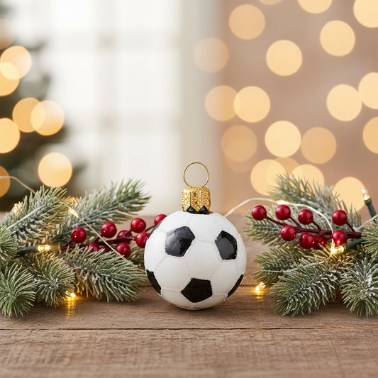 Weihnachtsbaumkugel Fußball XS