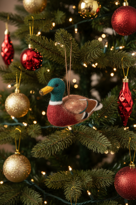 Boule de Noël en Feutrine Maddox le Canard Colvert – vue produit 2