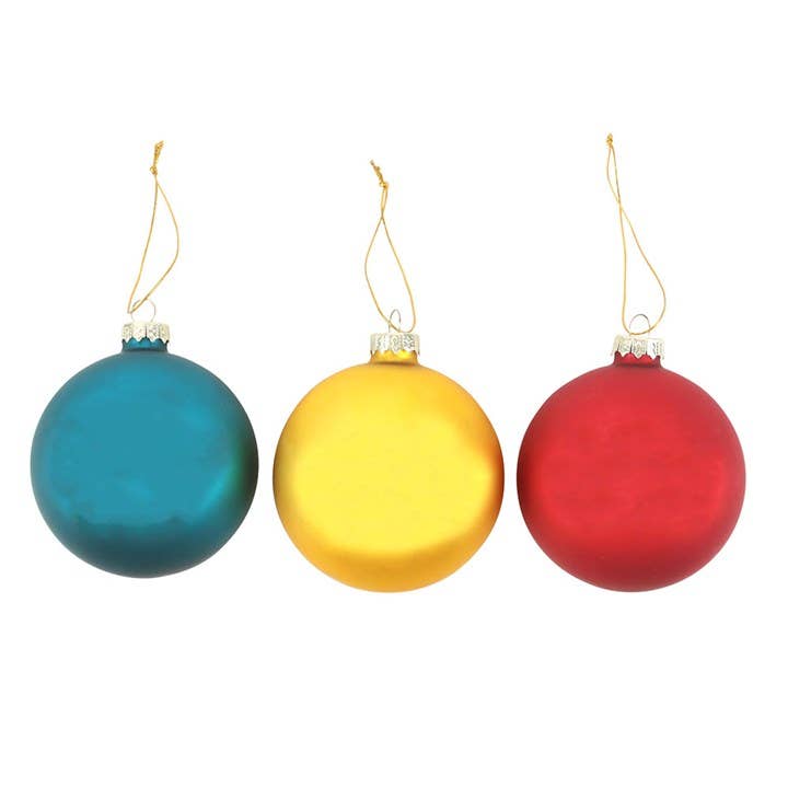 3er-Set Weihnachtskugeln – Nostalgic Christmas
