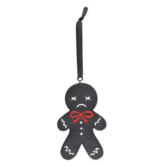 Spooky Gothic Gingerbread Christmas Ornament