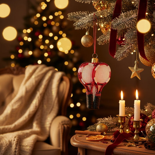 Christbaumkugel Tennisschläger