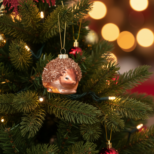 Hedgehog Christmas Bauble