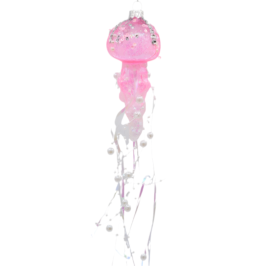 Boule de Noël Méduse Rose – vue produit 2