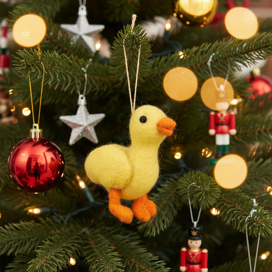 Boule de Noël en Feutrine Darla le Caneton – vue produit 2