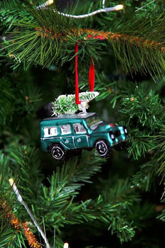 Boule de Noël 4x4 Vert – Talking Tables