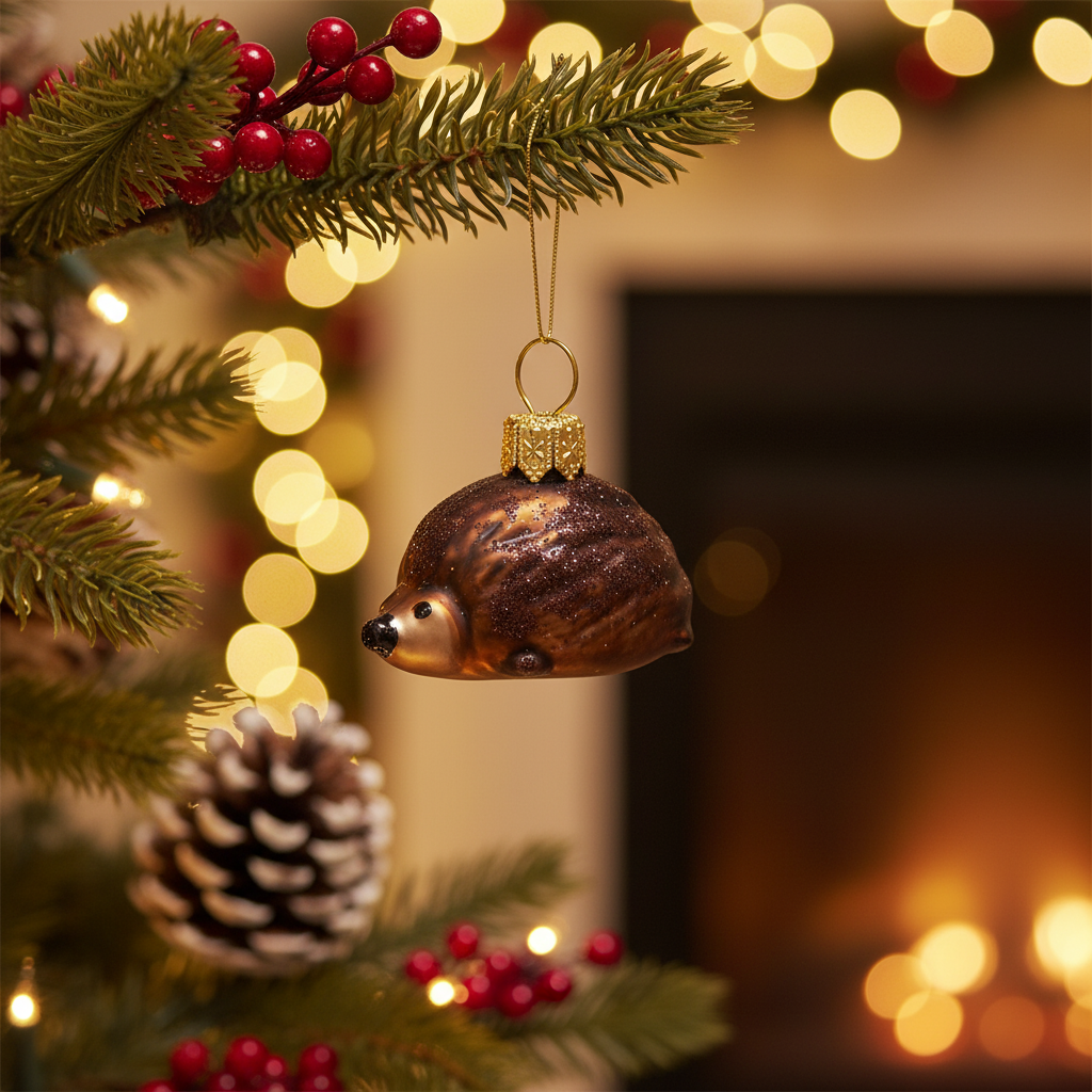 Boule de Noël Hérisson – vue produit 2