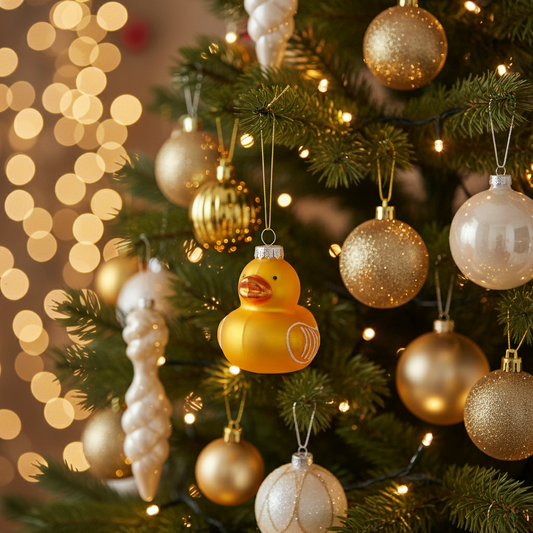 Weihnachtskugel Ente