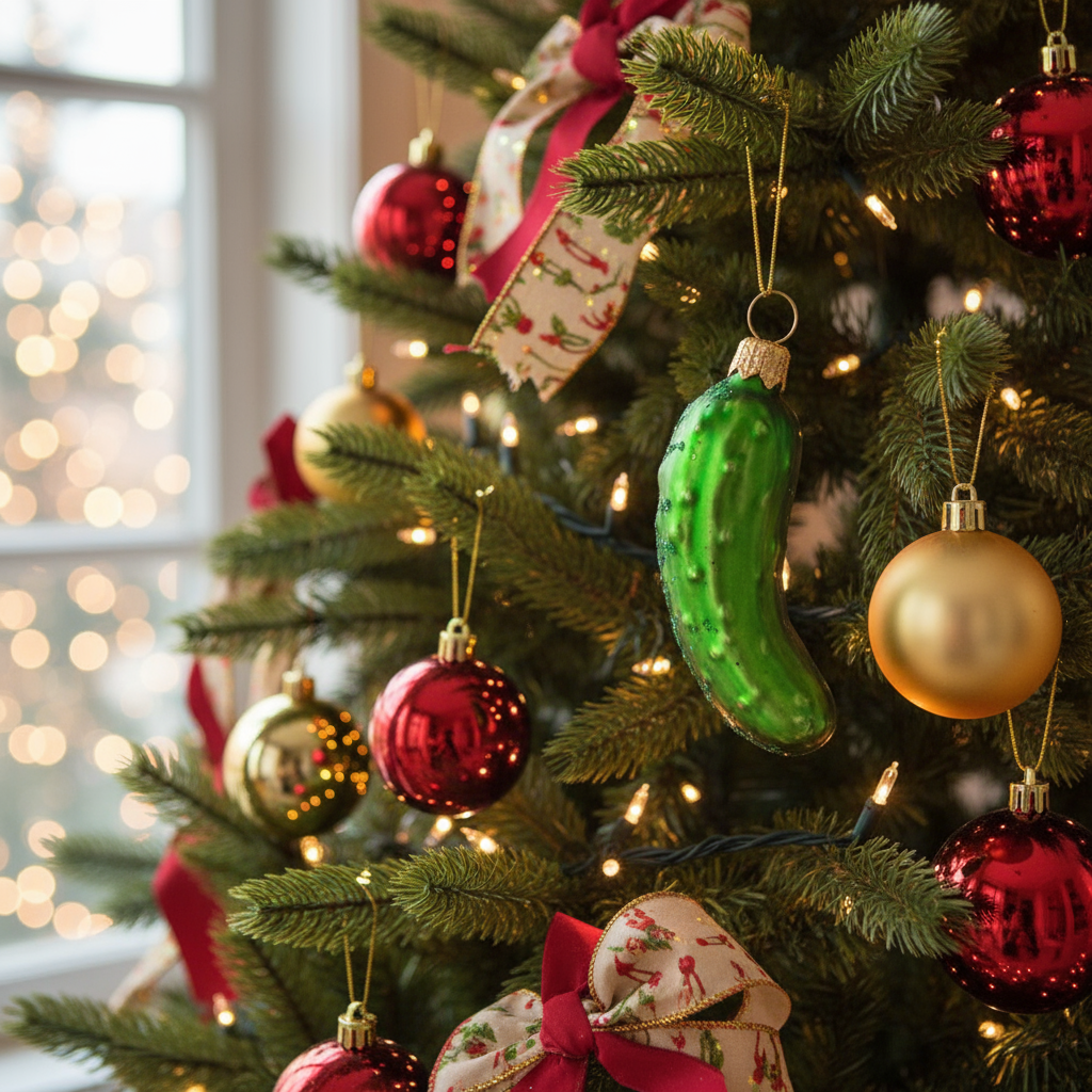 Boule de Noël Cornichon – vue produit 3