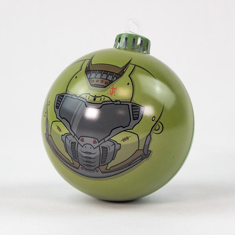 Boule de Noël DOOM Slayer par Bauble Heads