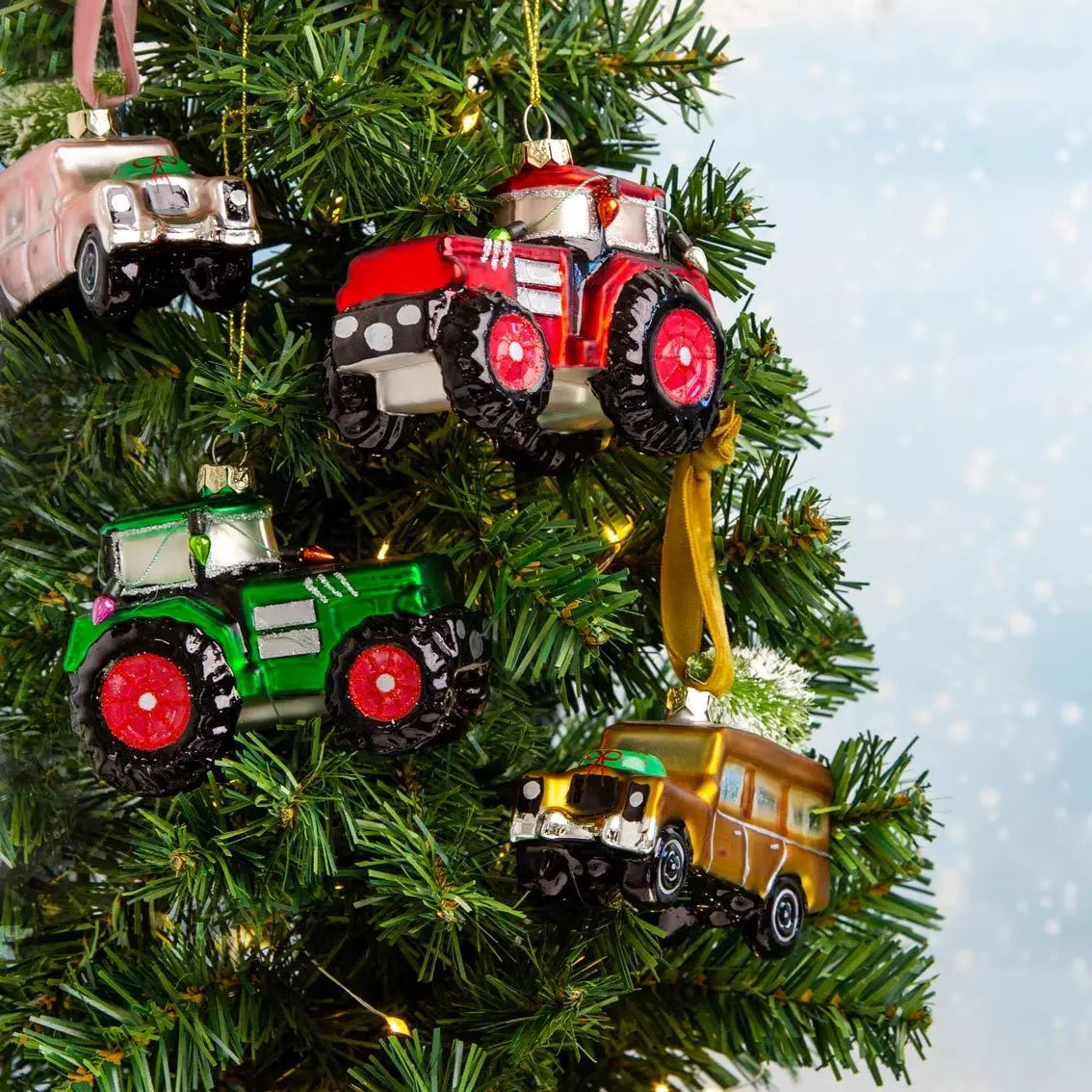 Weihnachtskugel 4x4 Rot