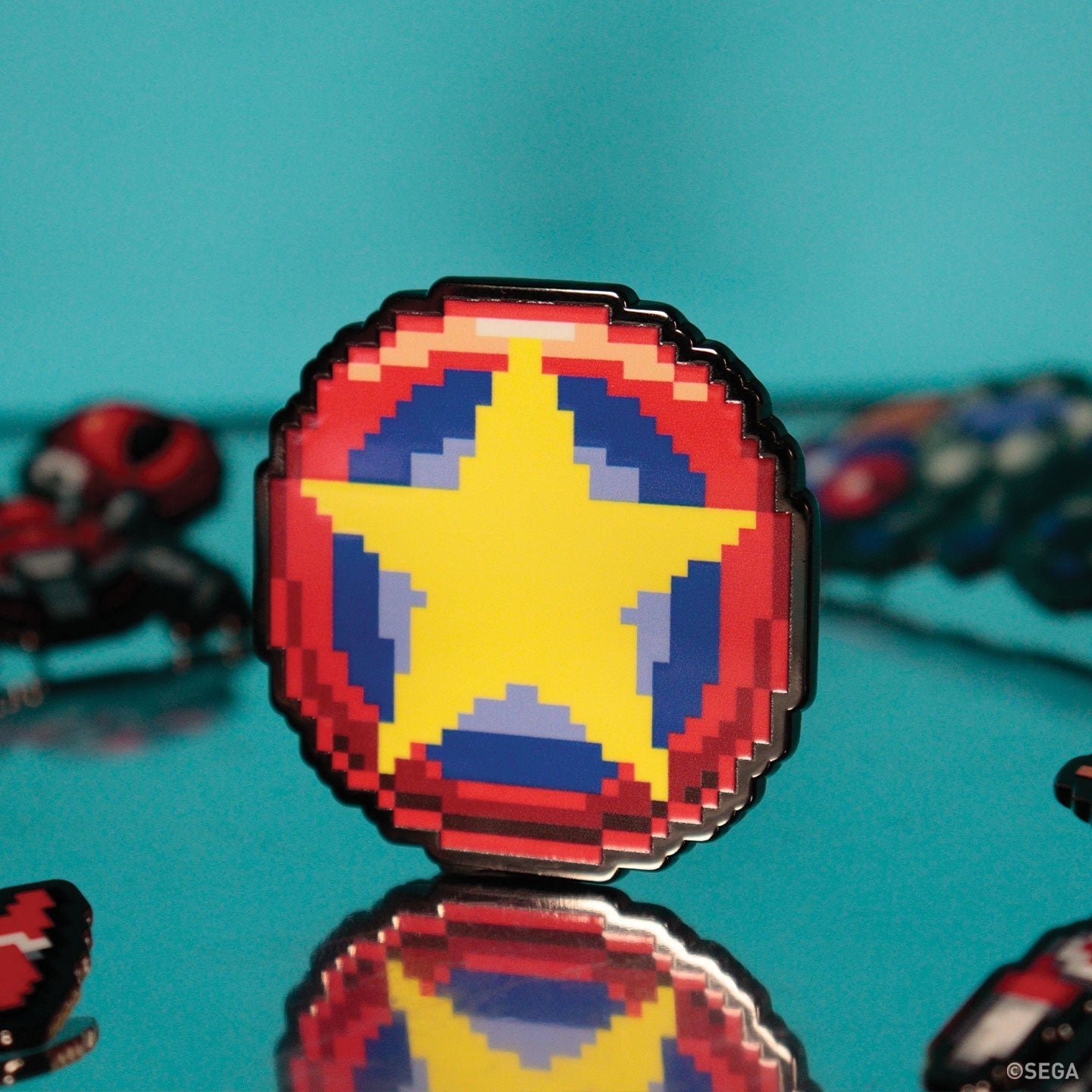 Sonic The Hedgehog Mystery Pin Badge CDU Containing 12 Blind Boxes
