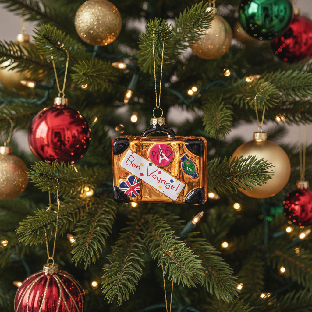 Boule de Noël Valise de voyage