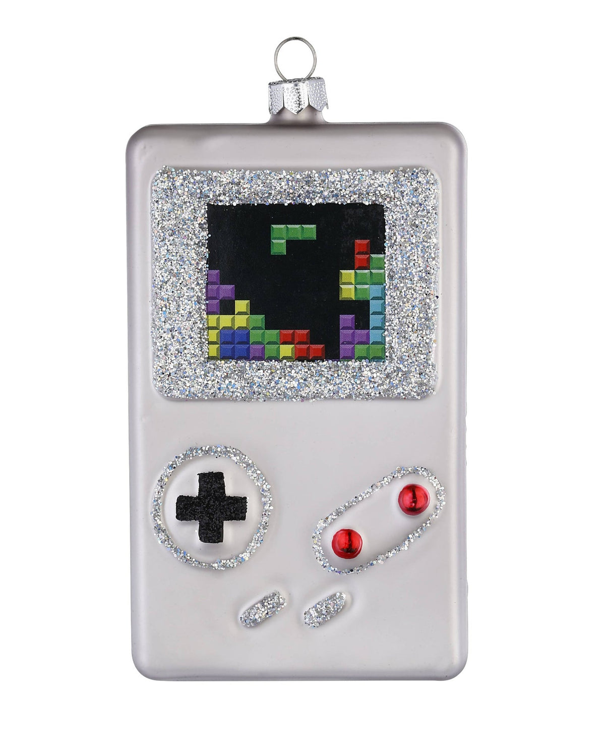 Ornement de Noël console de jeu portable, verre, 11,5 cm – Holly & Jolly