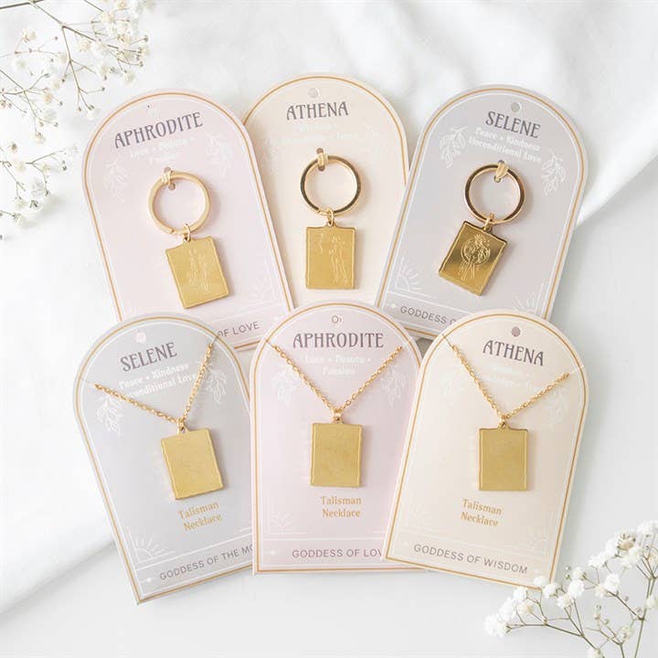 Porte‑clés talisman de la déesse Séléné