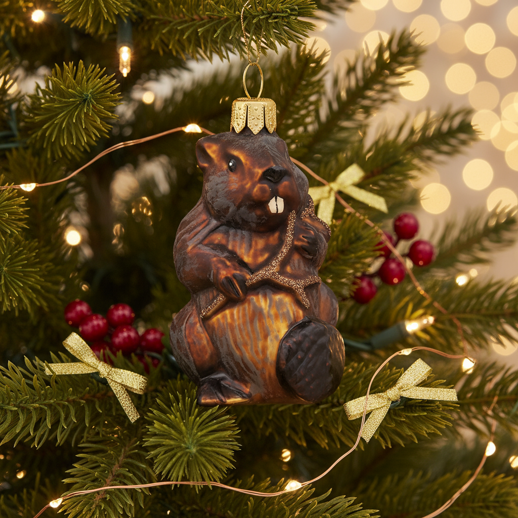 Christbaumkugel Biber