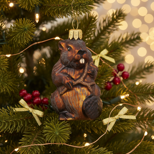 Christbaumkugel Biber