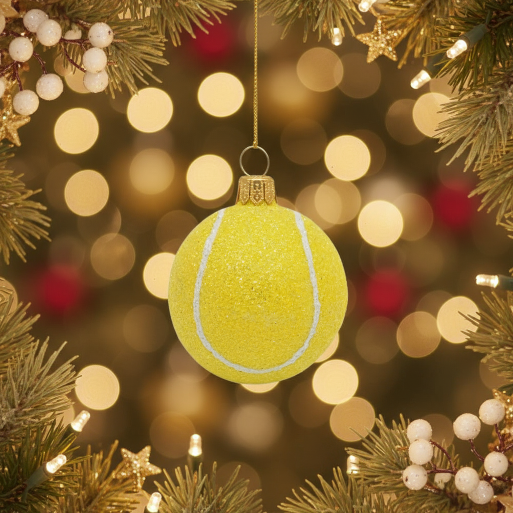 Weihnachtskugel Tennisball