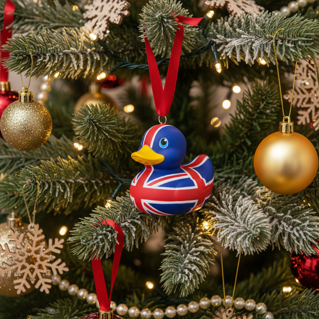 Décoration à suspendre Canard Union Jack
