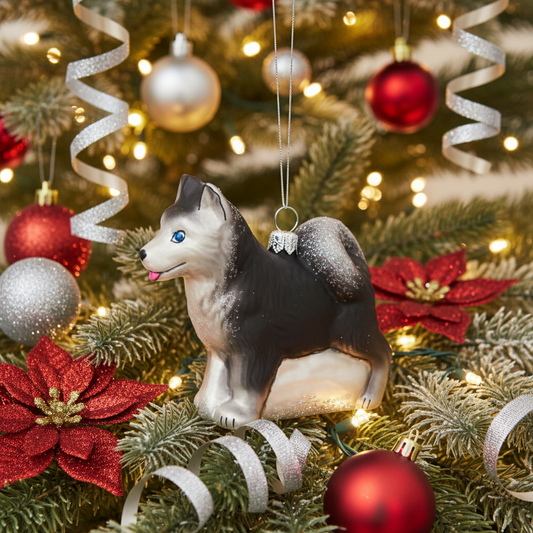 Husky Christmas bauble