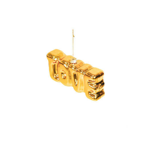 Weihnachtskugel LOVE Gold