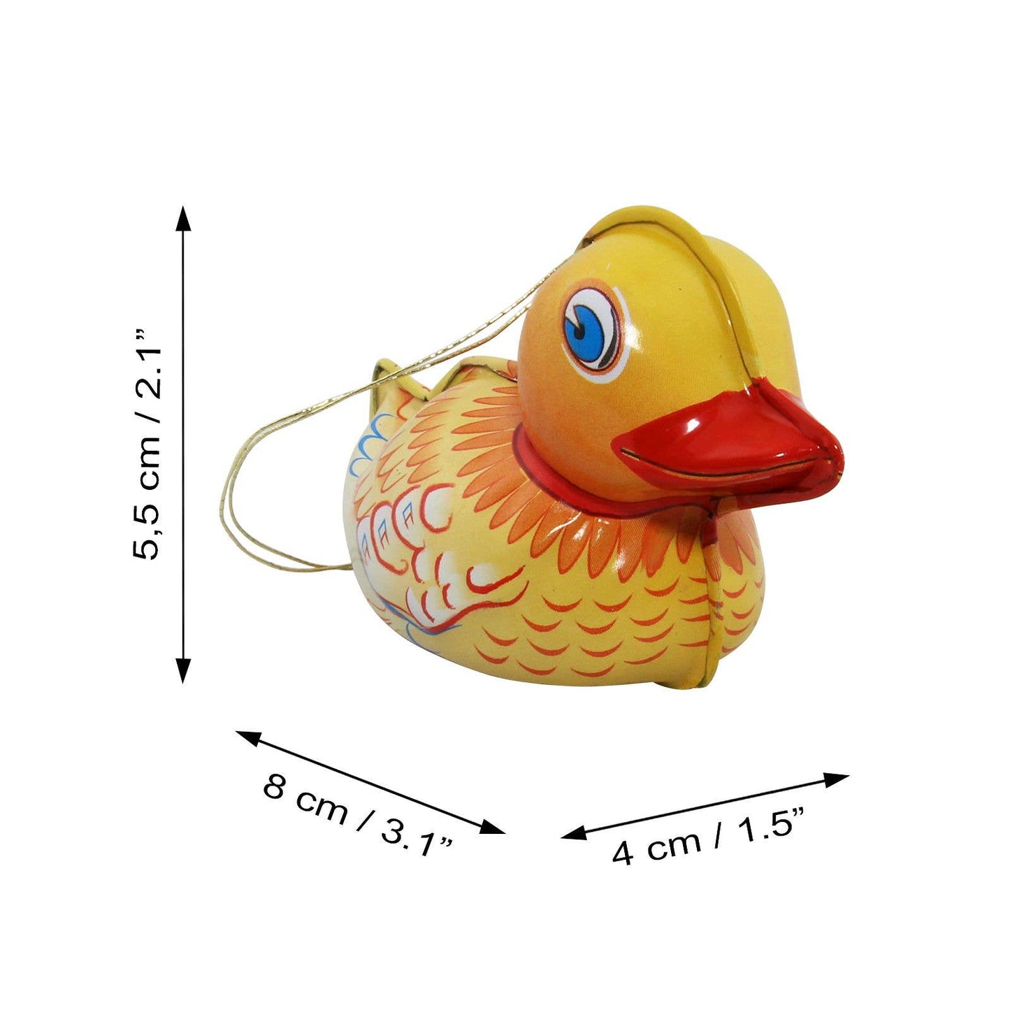 Deko-Hänger Ente aus Metall
