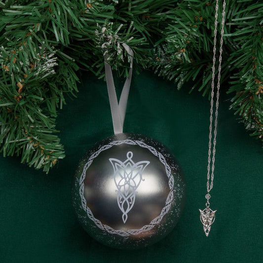 Weihnachtskugel Der Herr der Ringe mit Evenstar-Kette