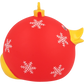 Boule de Noël Canard Rouge