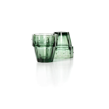 Verre Stack-a-Cactus Glasses – Vert Lot de 4