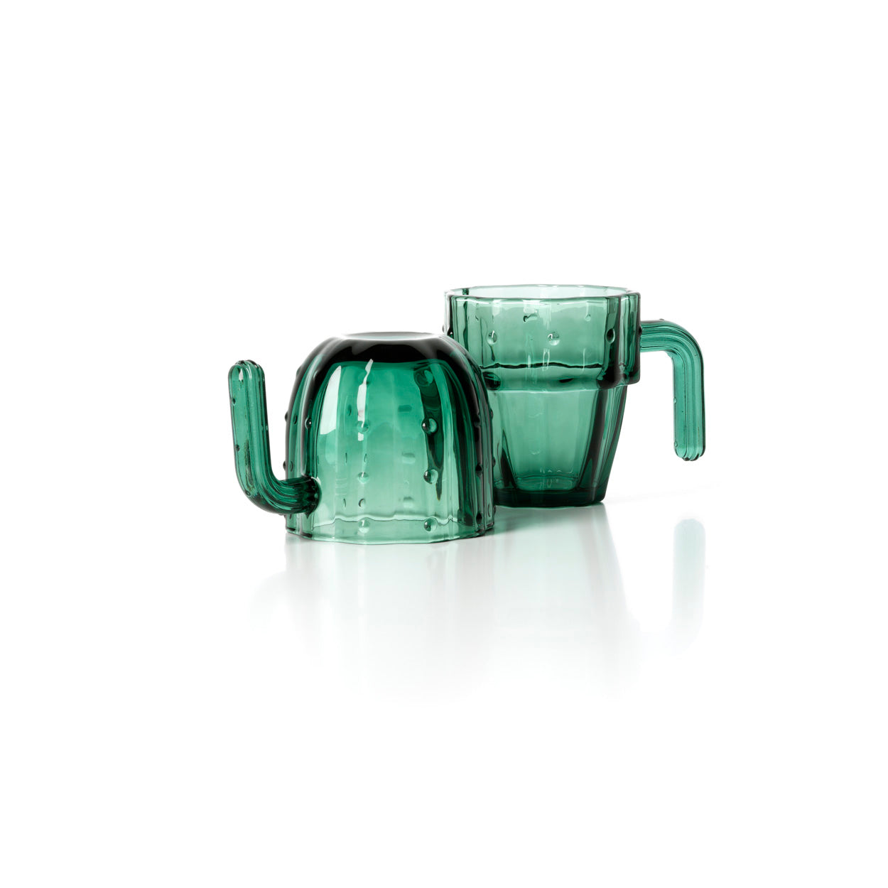 Verre Stack-a-Cactus Glasses – Vert Lot de 4