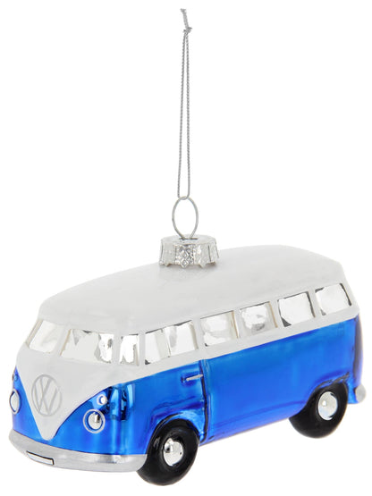 Décoration de Noël VW T1 Bus Bleu & Blanc