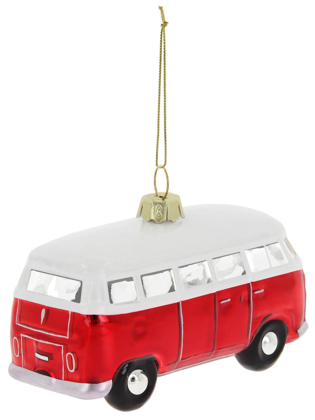 Weihnachtsdeko VW T1 Bus Rot & Weiß