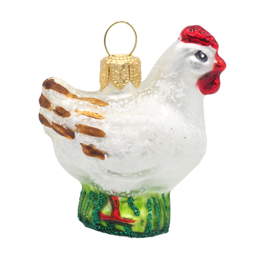 Boule de Noël Poule XS