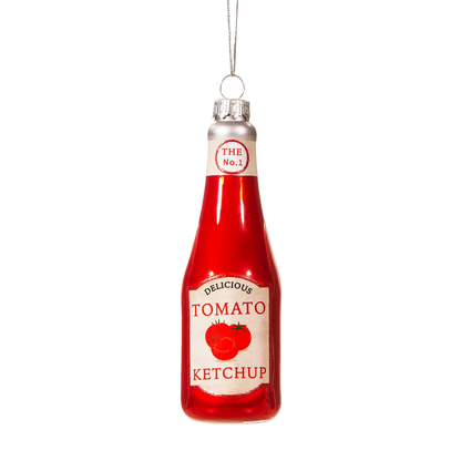 Boule de Noël Bouteille de Ketchup