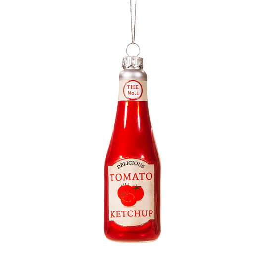 Weihnachtskugel Ketchupflasche